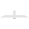 Ekena Millwork Eugene Architectural Grade PVC Gable Bracket, 72"W x 18"H x 2"D x 6"F, 6/12 Pitch GBP072X18X0206EUG00 - alternate 4